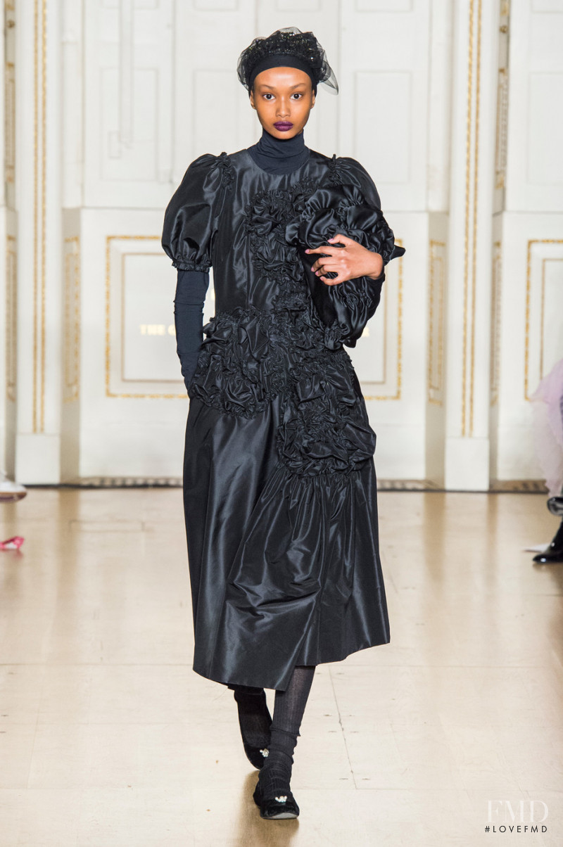 Ugbad Abdi featured in  the Simone Rocha fashion show for Autumn/Winter 2019
