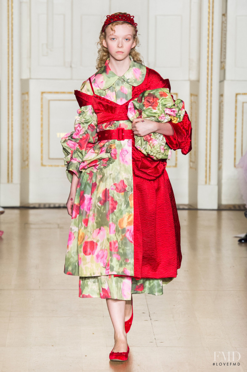 Lily Nova featured in  the Simone Rocha fashion show for Autumn/Winter 2019