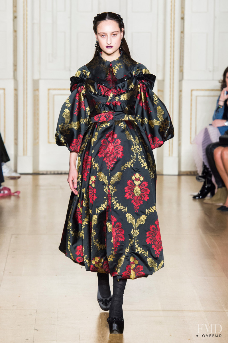 Jess Maybury featured in  the Simone Rocha fashion show for Autumn/Winter 2019