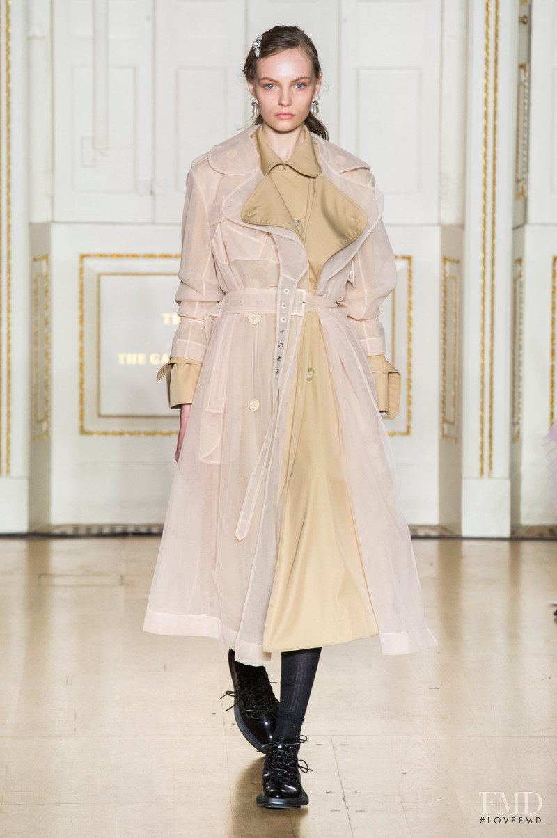Fran Summers featured in  the Simone Rocha fashion show for Autumn/Winter 2019