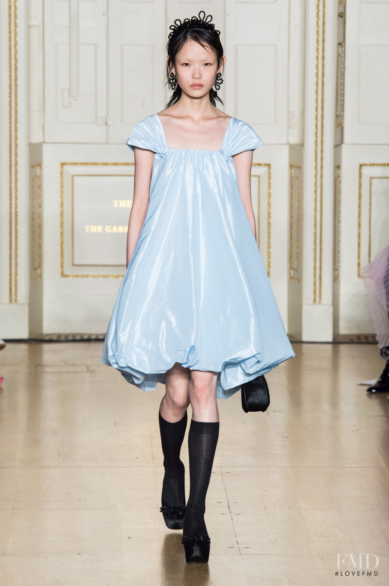 Xie Chaoyu featured in  the Simone Rocha fashion show for Autumn/Winter 2019