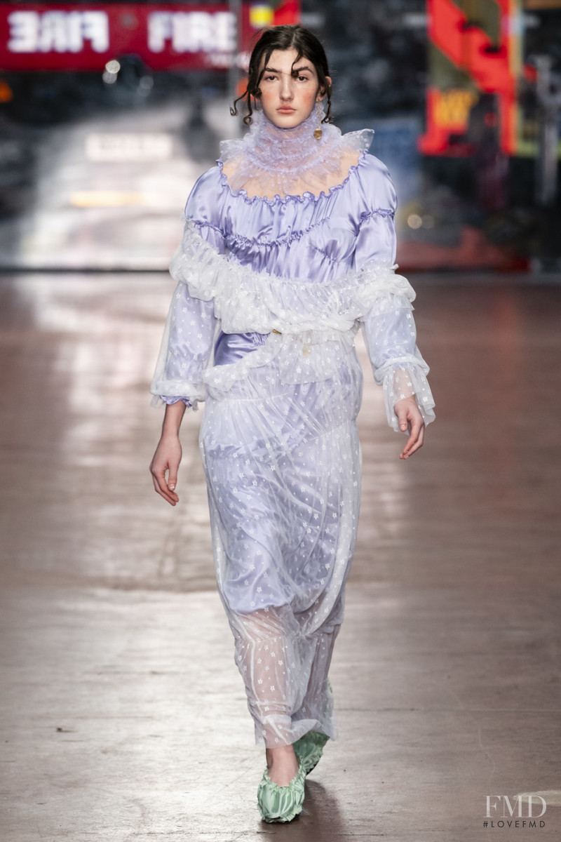 Grace Percival featured in  the Fashion East fashion show for Autumn/Winter 2019