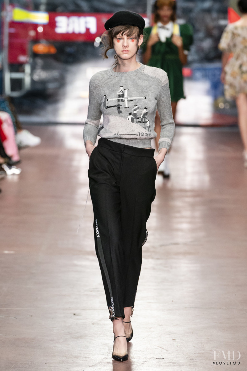 Joanna Tatarka featured in  the Fashion East fashion show for Autumn/Winter 2019