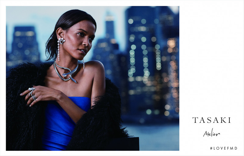 Liya Kebede featured in  the Tasaki advertisement for Autumn/Winter 2018