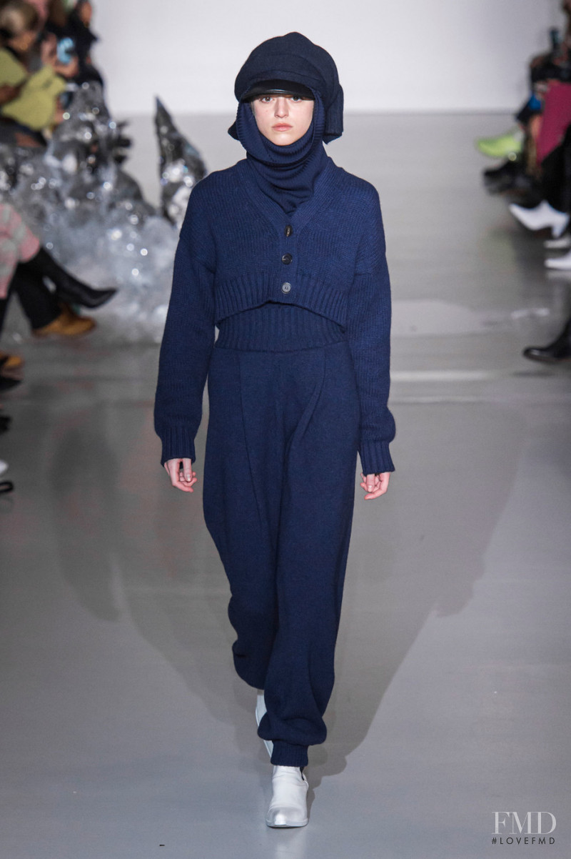 Martina Boaretto Giuliano featured in  the Pringle of Scotland fashion show for Autumn/Winter 2019