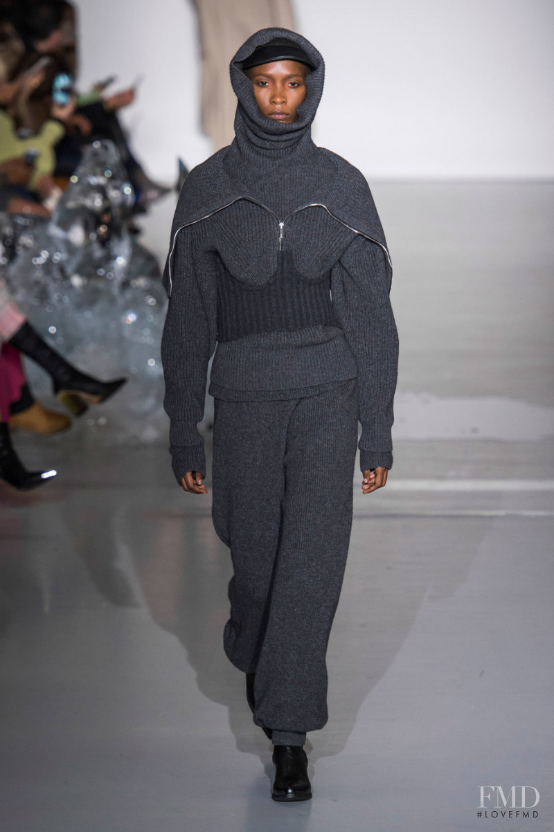 Mahany Pery featured in  the Pringle of Scotland fashion show for Autumn/Winter 2019