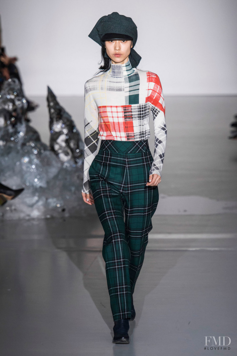 Heejung Park featured in  the Pringle of Scotland fashion show for Autumn/Winter 2019