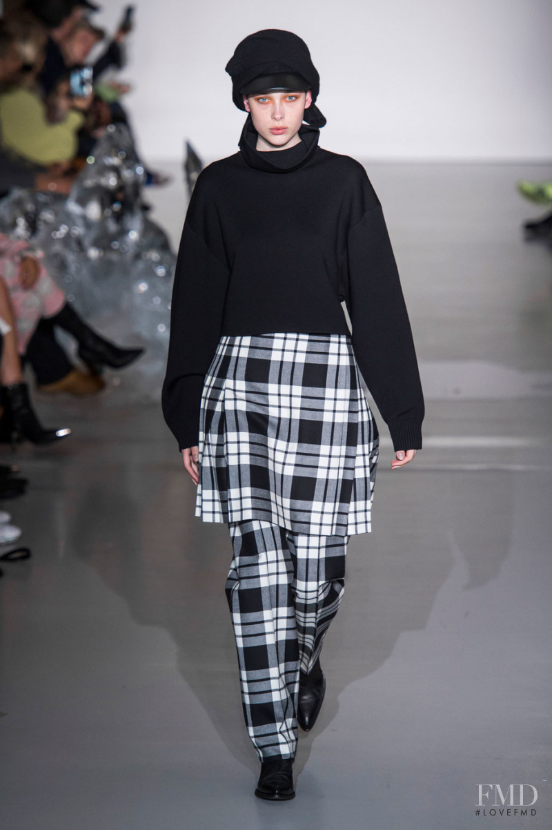 Pia Ekman featured in  the Pringle of Scotland fashion show for Autumn/Winter 2019