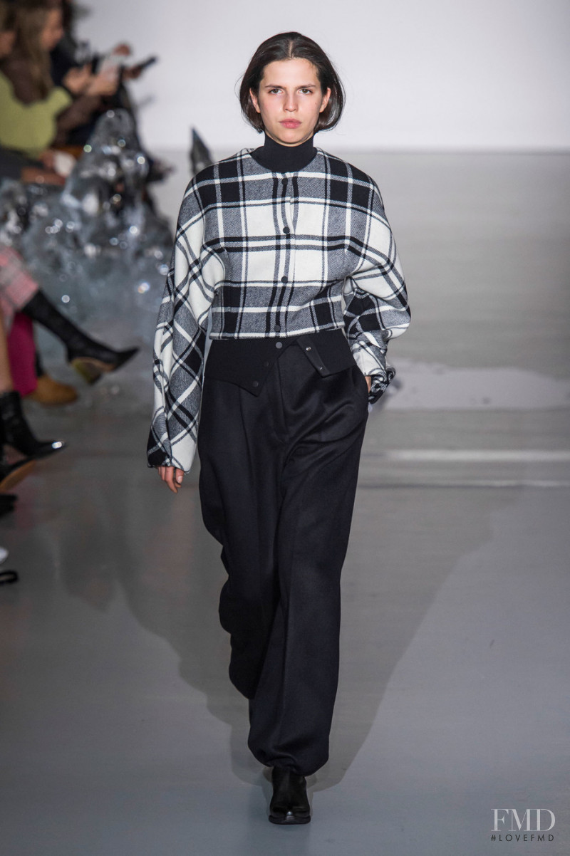 Hayett McCarthy featured in  the Pringle of Scotland fashion show for Autumn/Winter 2019