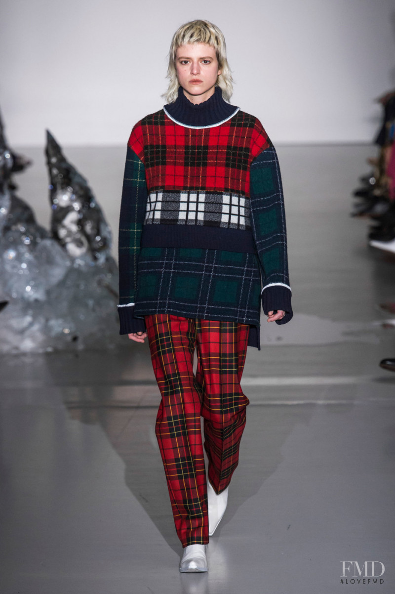 Martina Boaretto Giuliano featured in  the Pringle of Scotland fashion show for Autumn/Winter 2019