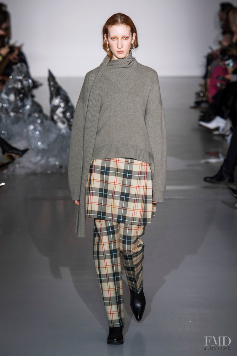 Lorna Foran featured in  the Pringle of Scotland fashion show for Autumn/Winter 2019