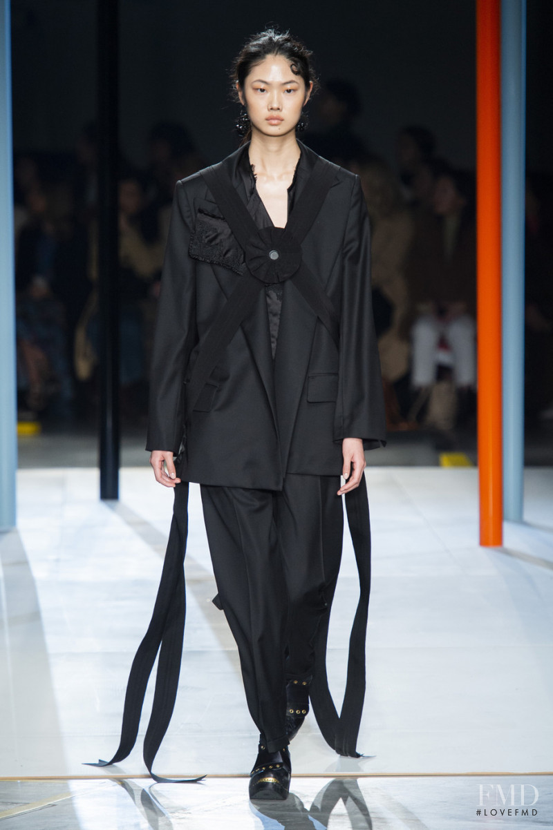 Sijia Kang featured in  the Preen by Thornton Bregazzi fashion show for Autumn/Winter 2019