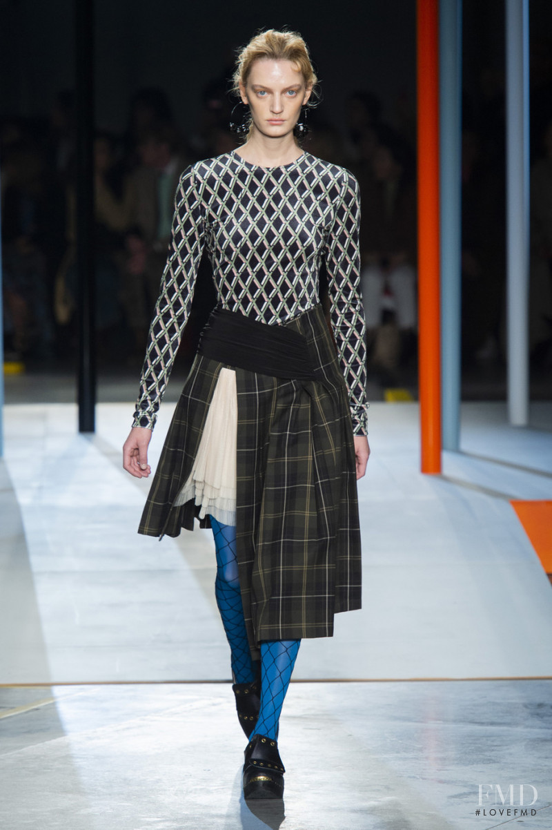 Milena Feuerer featured in  the Preen by Thornton Bregazzi fashion show for Autumn/Winter 2019