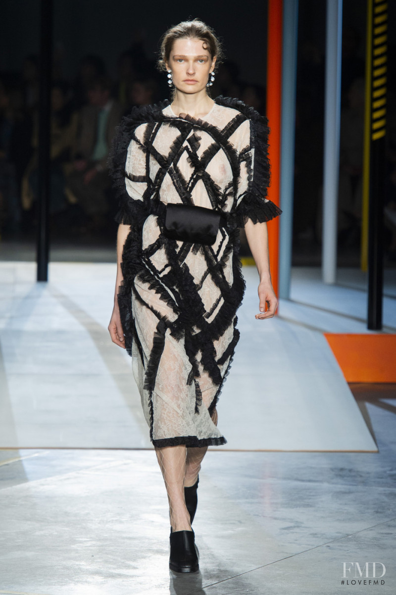 Laura Schoenmakers featured in  the Preen by Thornton Bregazzi fashion show for Autumn/Winter 2019