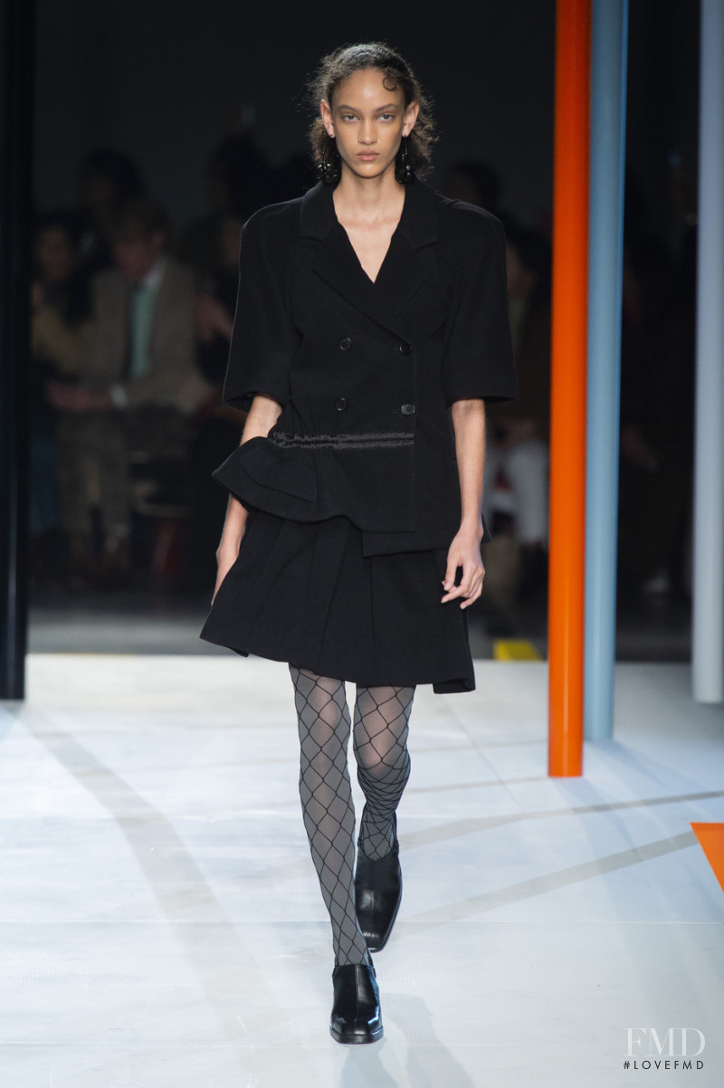 Nayeli Figueroa featured in  the Preen by Thornton Bregazzi fashion show for Autumn/Winter 2019