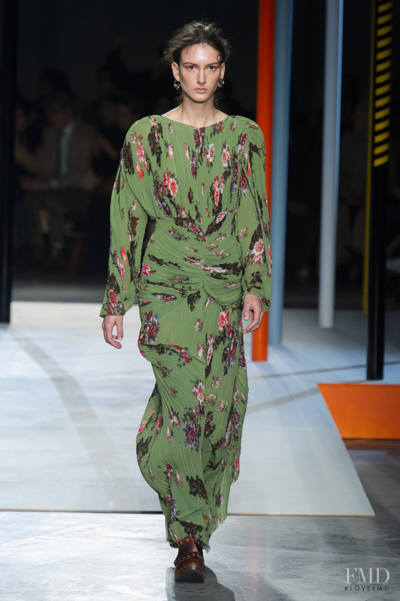 Chai Maximus featured in  the Preen by Thornton Bregazzi fashion show for Autumn/Winter 2019