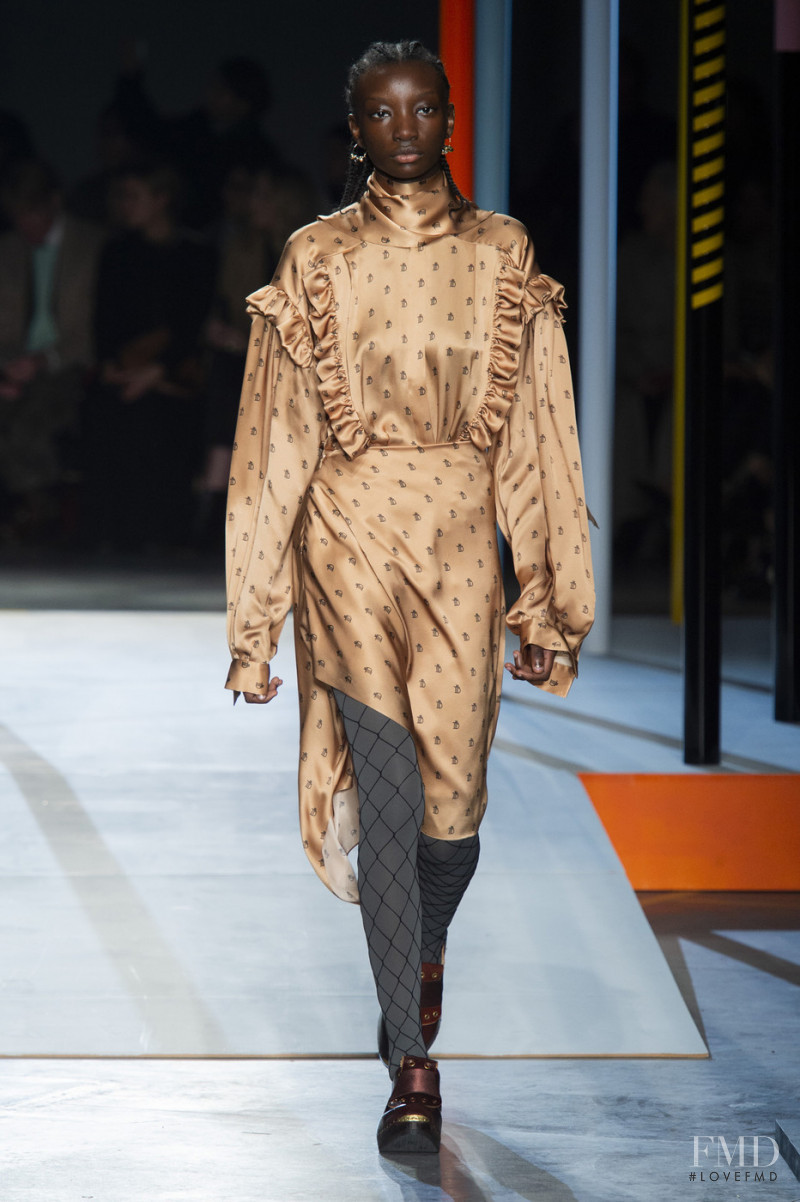 Assa Baradji featured in  the Preen by Thornton Bregazzi fashion show for Autumn/Winter 2019