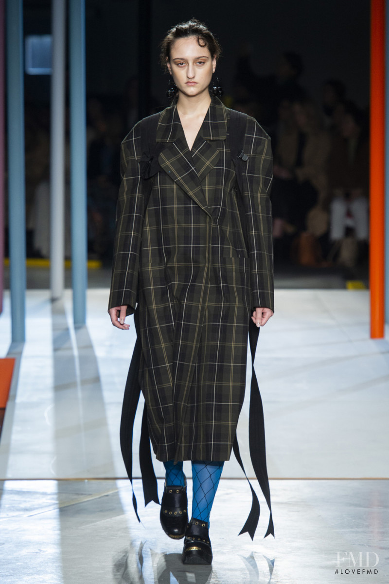 Jess Maybury featured in  the Preen by Thornton Bregazzi fashion show for Autumn/Winter 2019