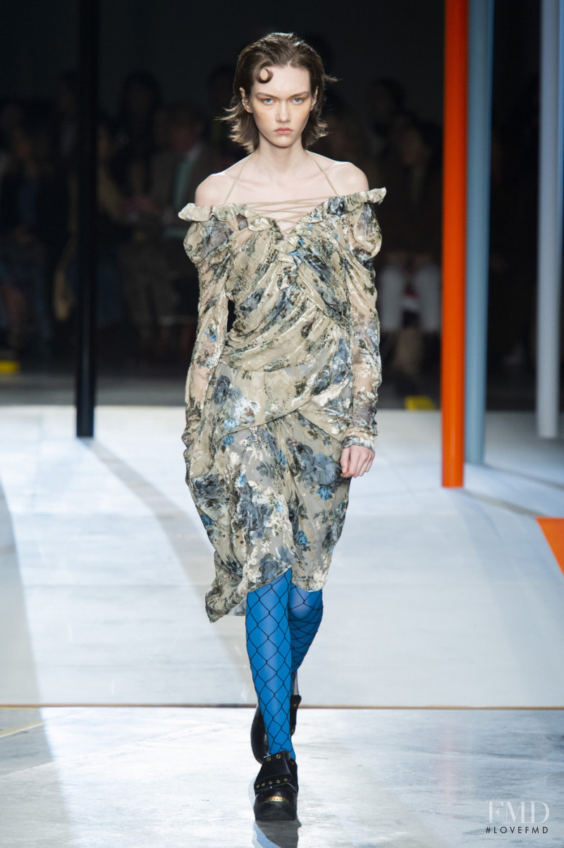 Sofia Steinberg featured in  the Preen by Thornton Bregazzi fashion show for Autumn/Winter 2019