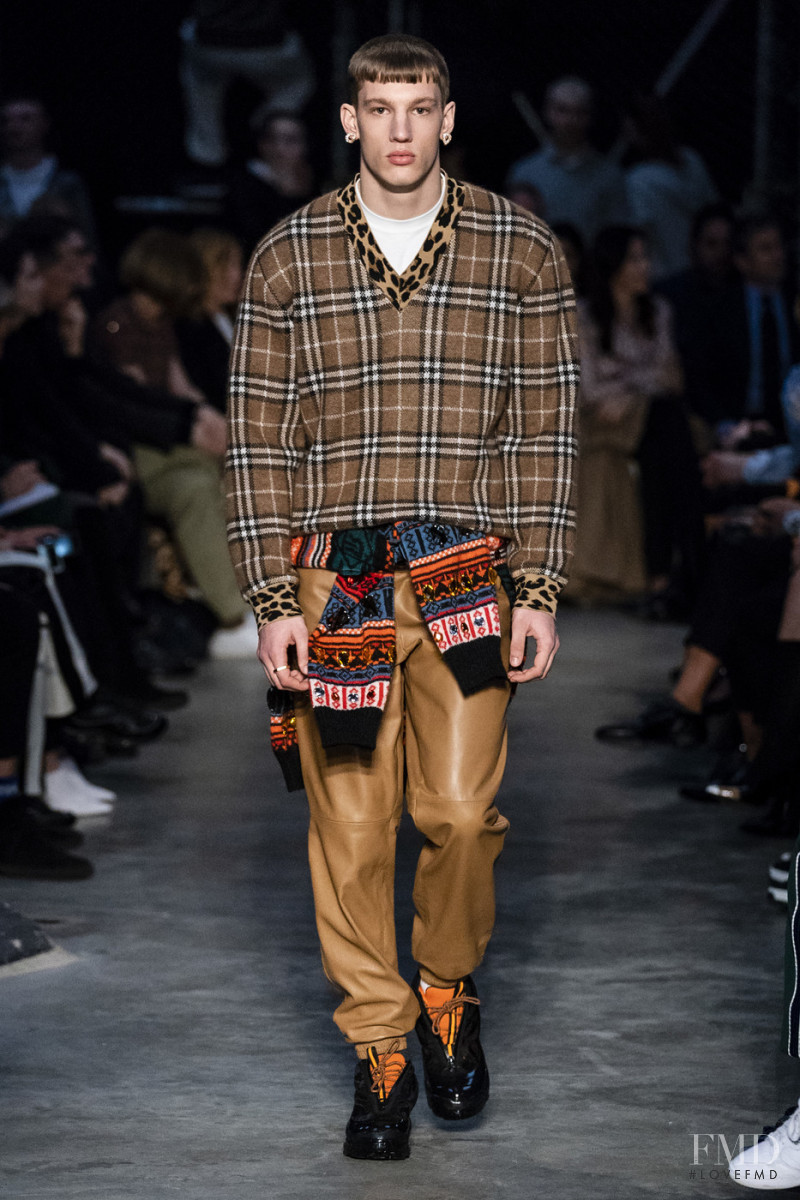 Benji Arvay featured in  the Burberry fashion show for Autumn/Winter 2019