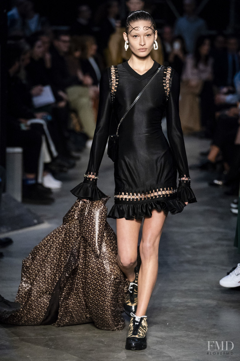 Grace Elizabeth featured in  the Burberry fashion show for Autumn/Winter 2019