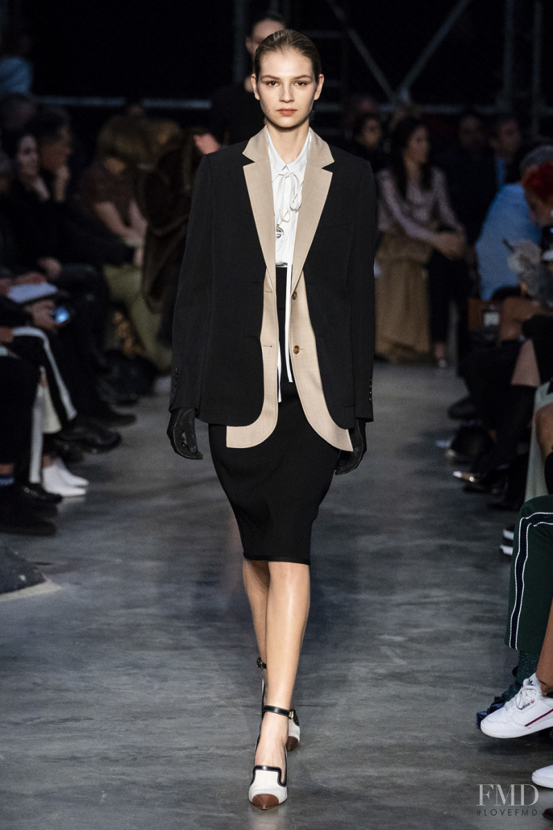 Deirdre Firinne featured in  the Burberry fashion show for Autumn/Winter 2019