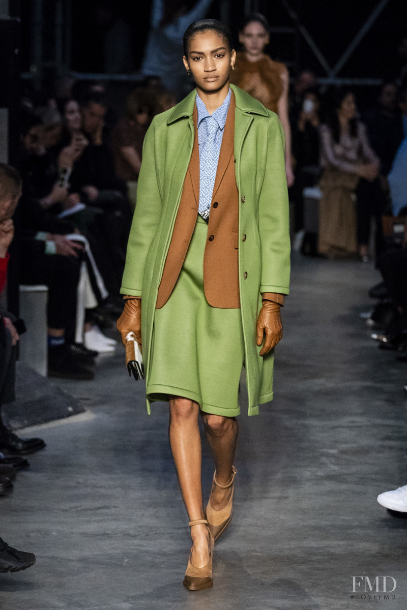 Anyelina Rosa featured in  the Burberry fashion show for Autumn/Winter 2019