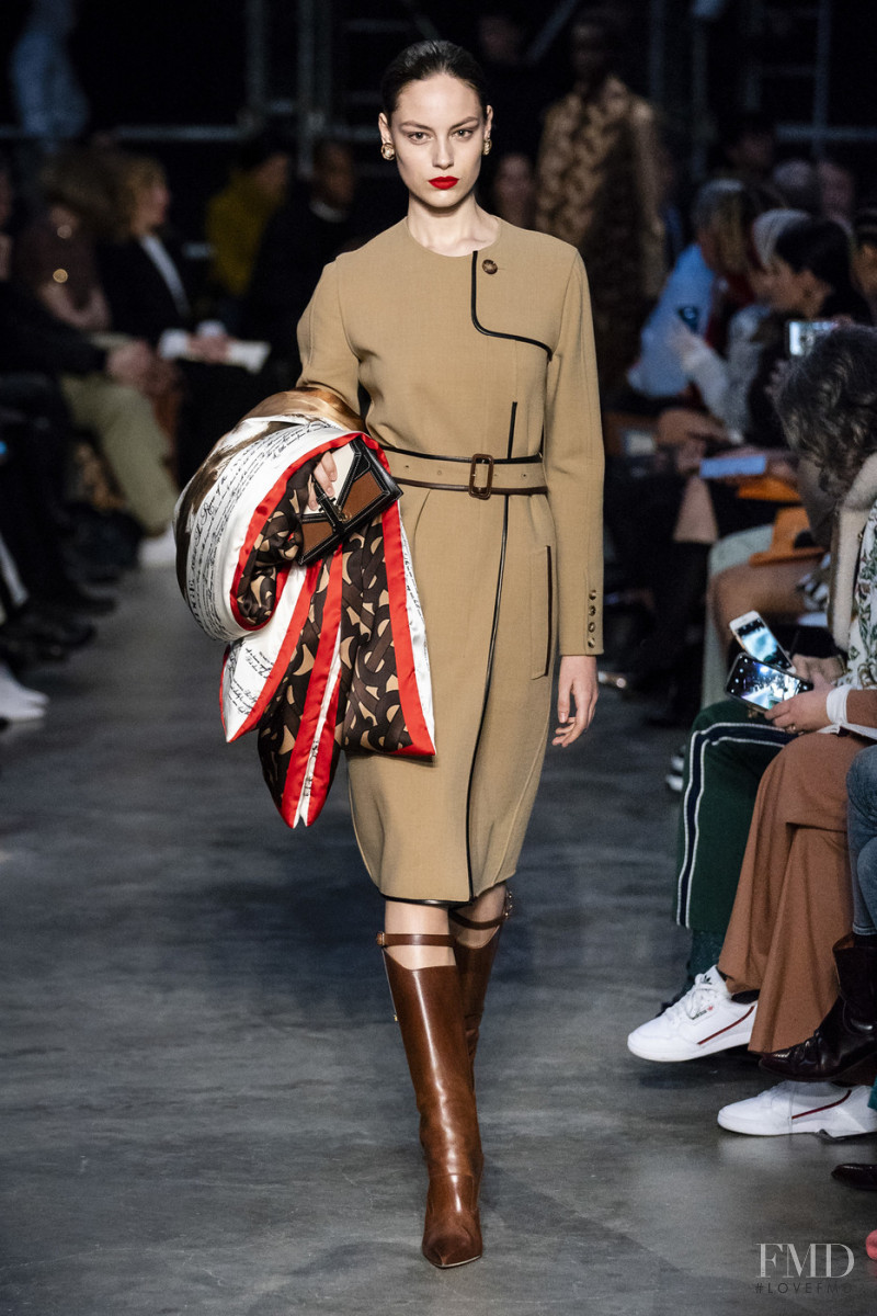 Caroline Knudsen featured in  the Burberry fashion show for Autumn/Winter 2019
