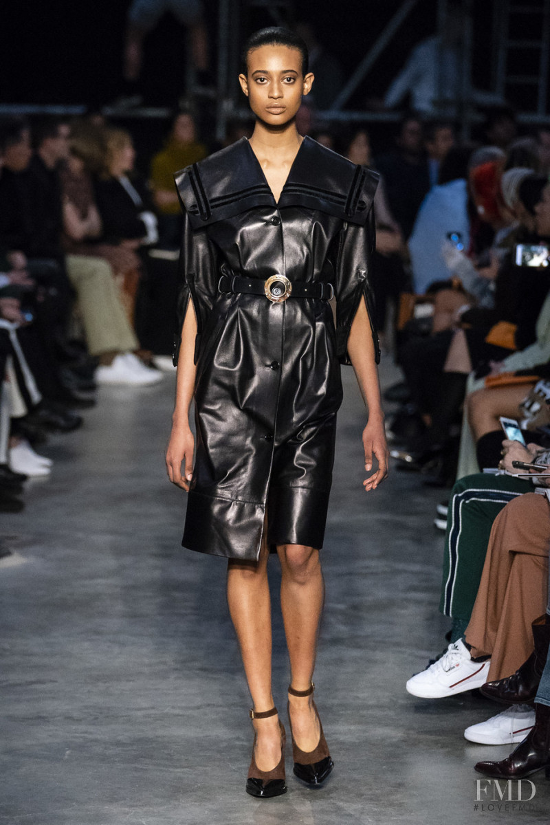 Palmyre Tramini featured in  the Burberry fashion show for Autumn/Winter 2019