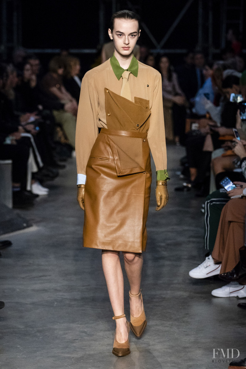 Emma Poilblanc featured in  the Burberry fashion show for Autumn/Winter 2019