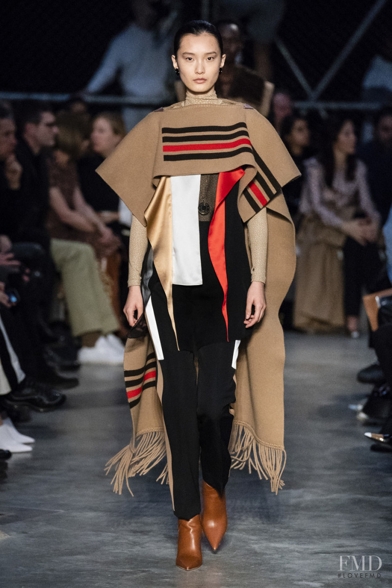 Liu Chunjie featured in  the Burberry fashion show for Autumn/Winter 2019