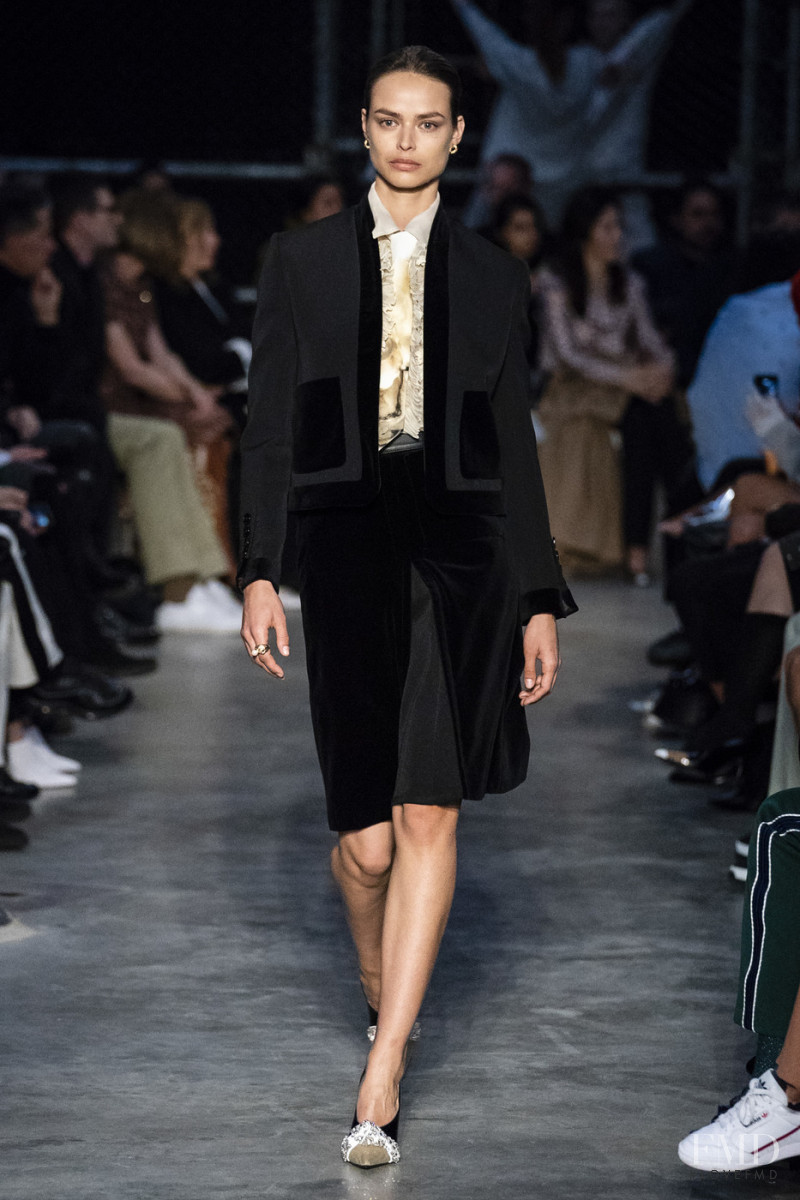 Birgit Kos featured in  the Burberry fashion show for Autumn/Winter 2019