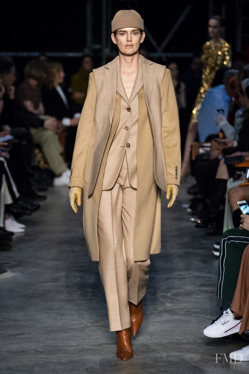 Stella Tennant featured in  the Burberry fashion show for Autumn/Winter 2019