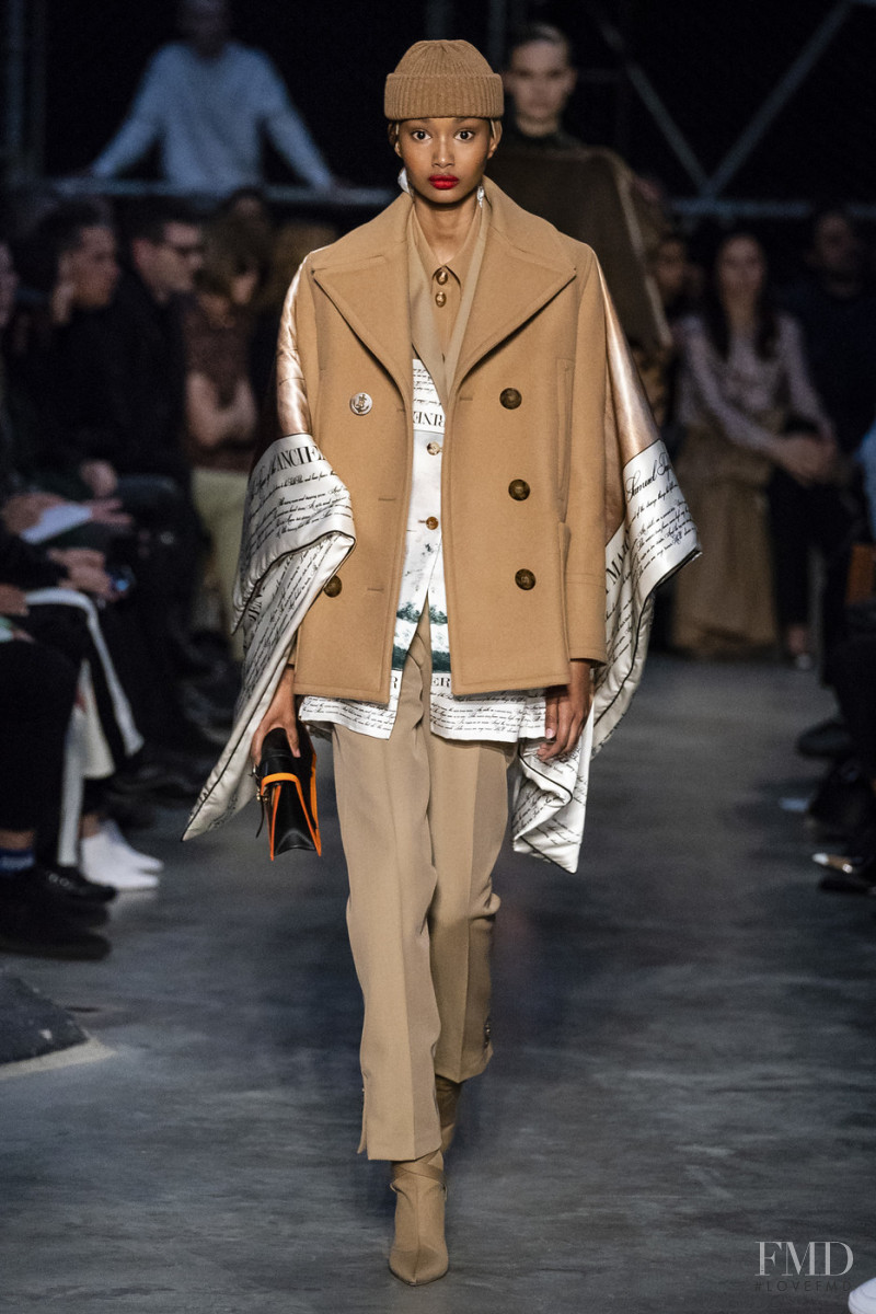 Ugbad Abdi featured in  the Burberry fashion show for Autumn/Winter 2019