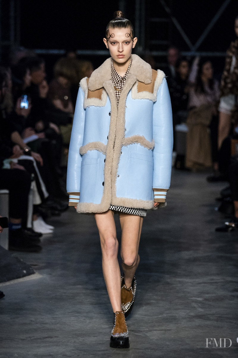 Merel Zoet featured in  the Burberry fashion show for Autumn/Winter 2019