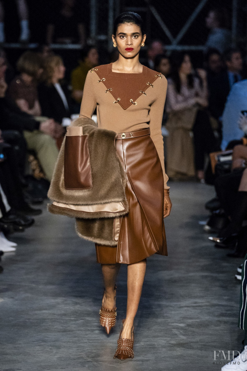 Radhika Nair featured in  the Burberry fashion show for Autumn/Winter 2019