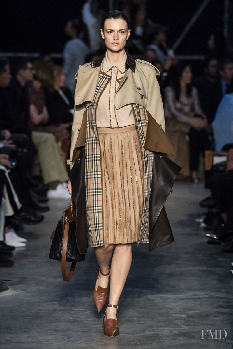 Jacquetta Wheeler featured in  the Burberry fashion show for Autumn/Winter 2019