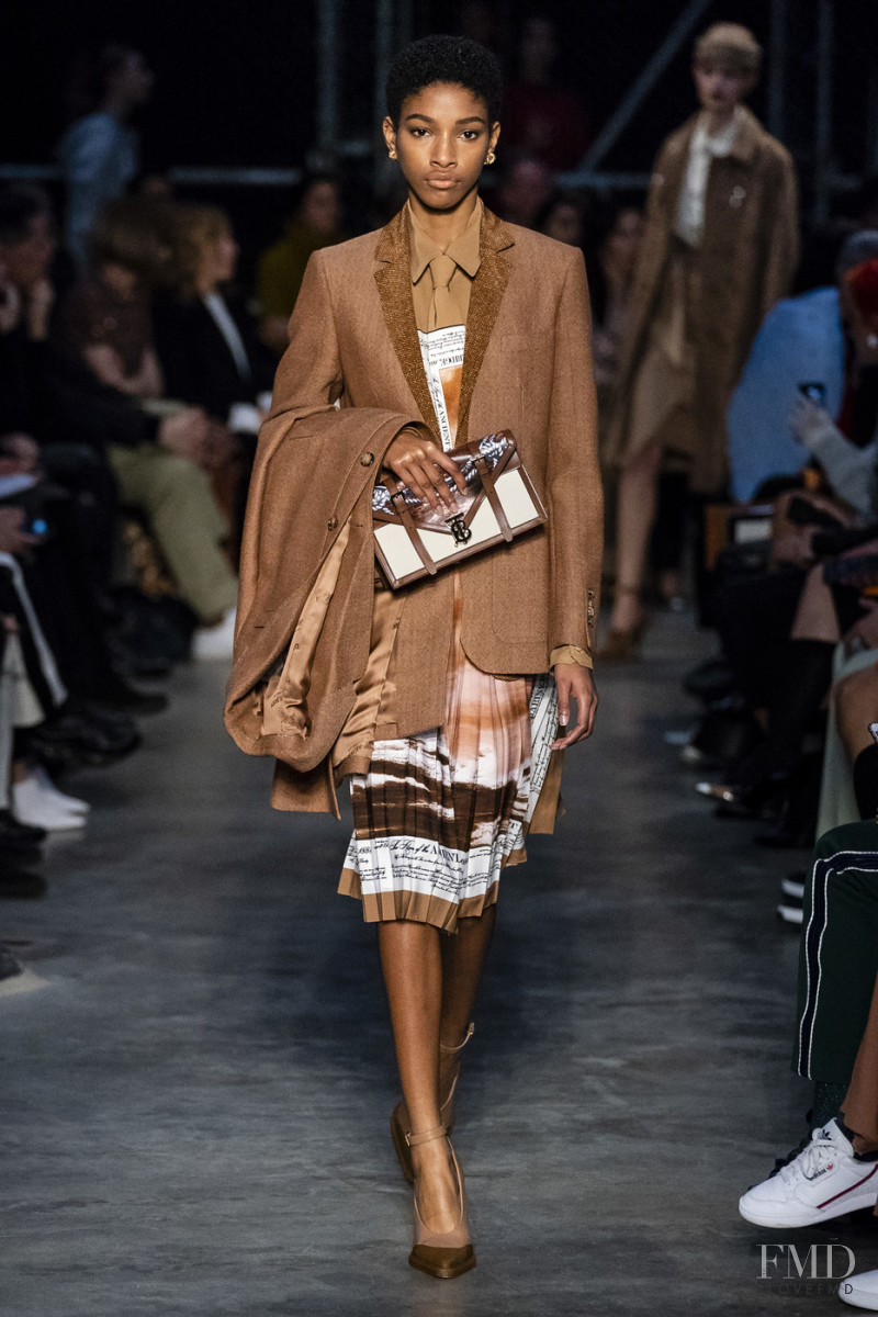 Naomi Chin Wing featured in  the Burberry fashion show for Autumn/Winter 2019