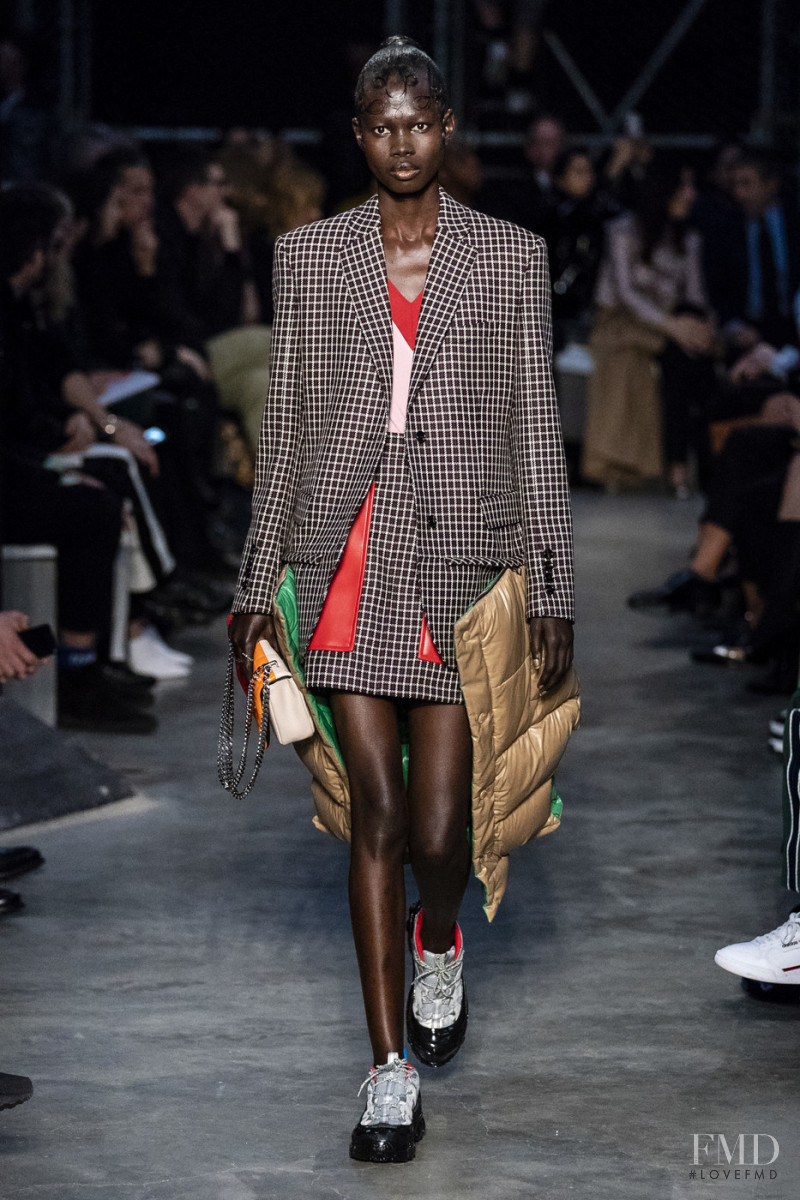 Mammina Aker featured in  the Burberry fashion show for Autumn/Winter 2019