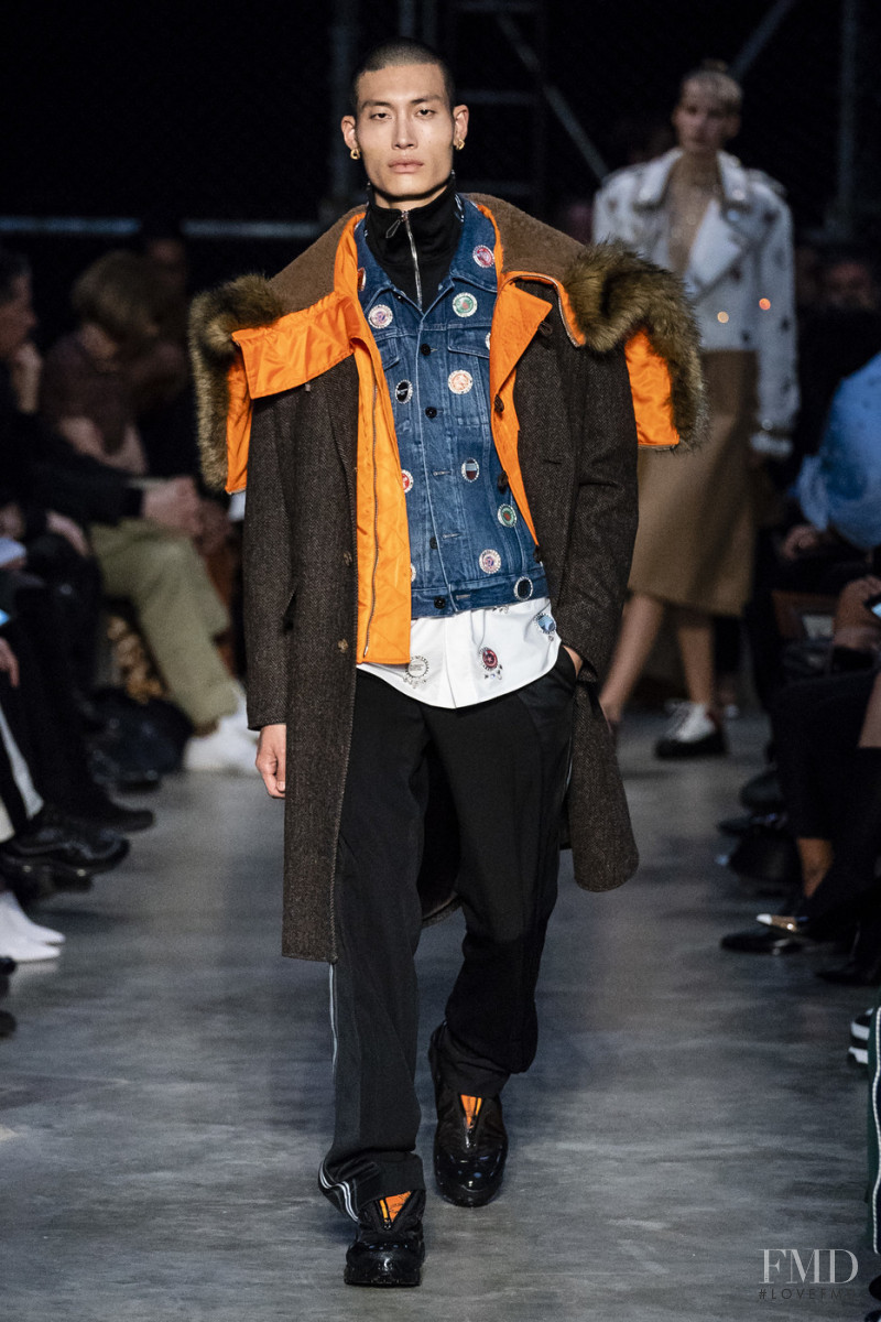 Hyeon Jae Park featured in  the Burberry fashion show for Autumn/Winter 2019