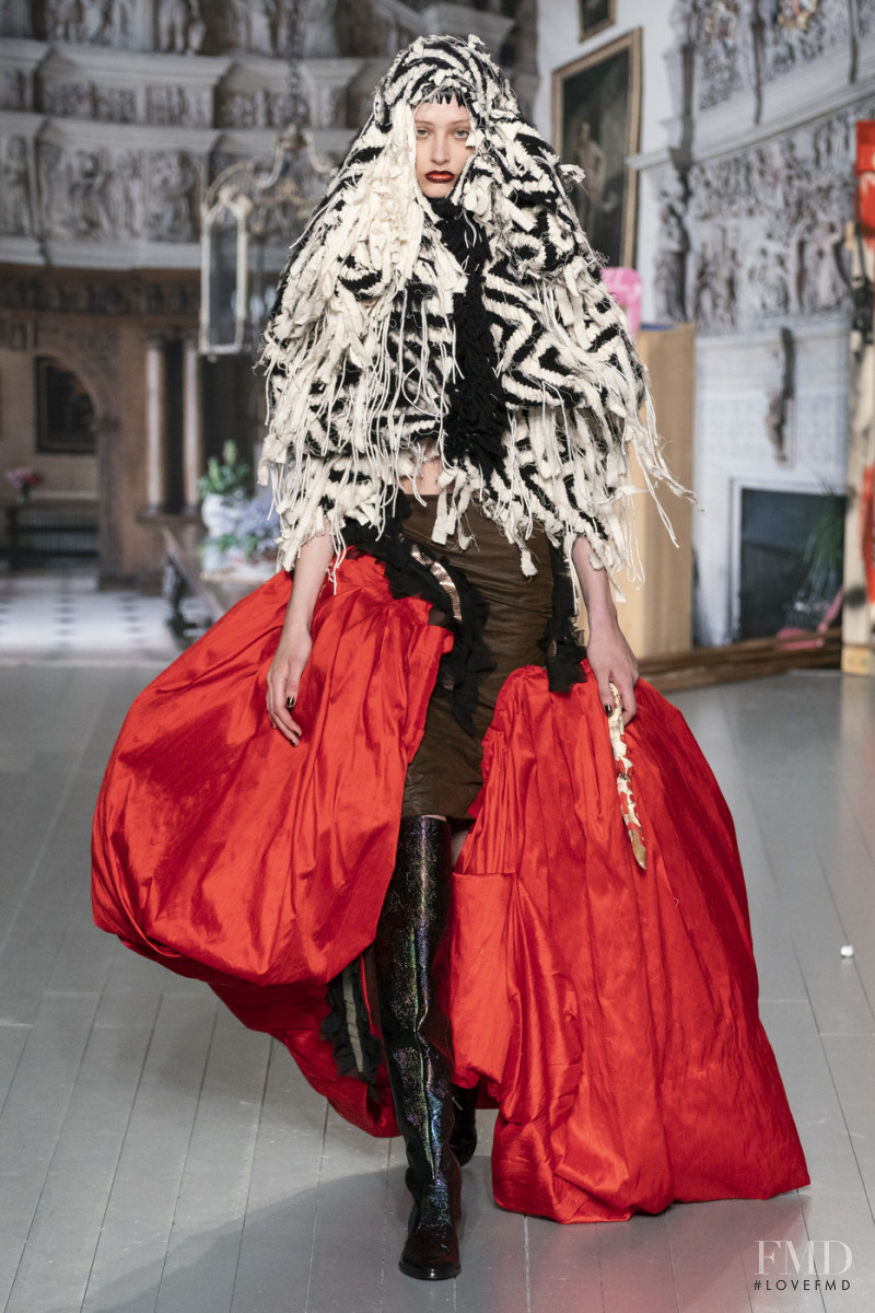 Anna Francesca featured in  the Matty Bovan fashion show for Autumn/Winter 2019