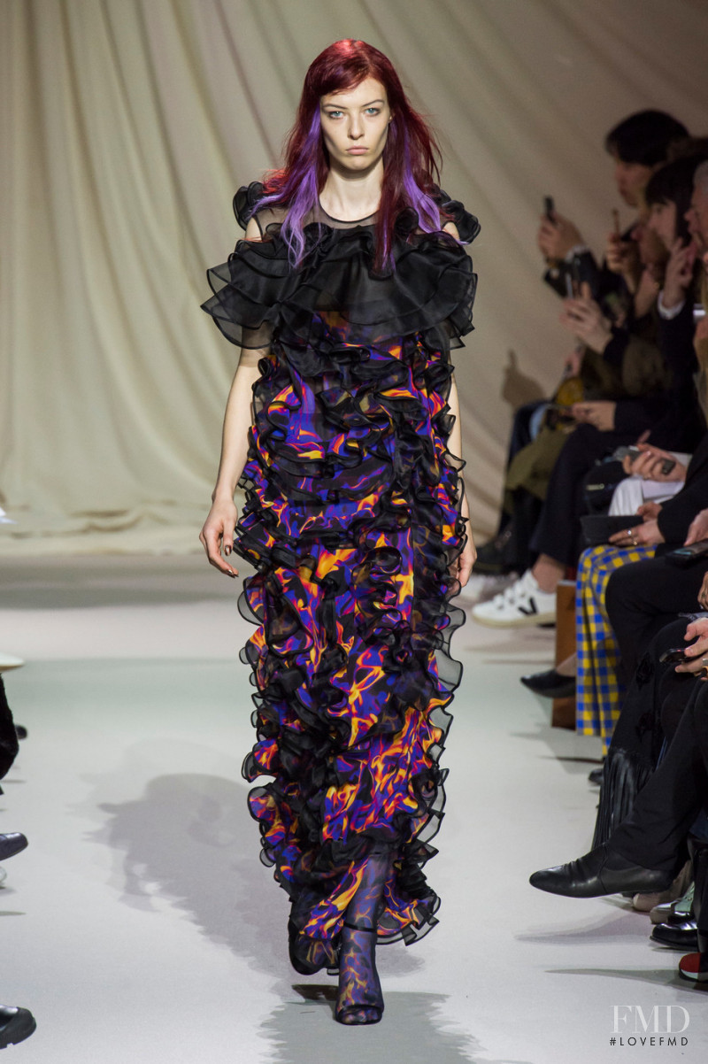 Remington Williams featured in  the Mary Katrantzou fashion show for Autumn/Winter 2019