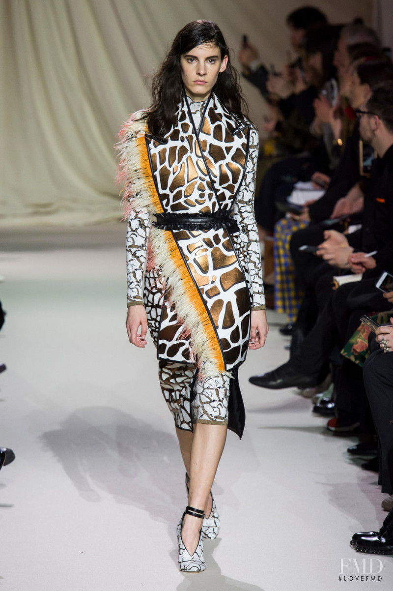 Cyrielle Lalande featured in  the Mary Katrantzou fashion show for Autumn/Winter 2019
