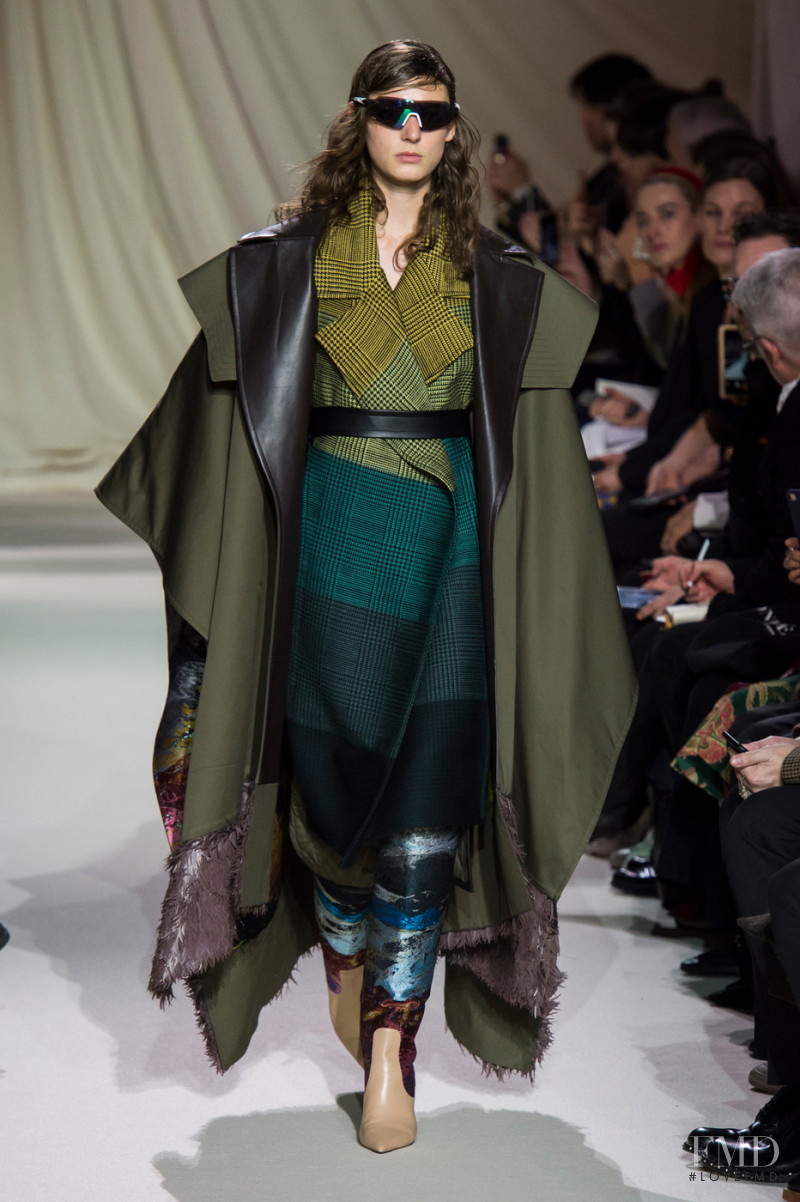 Ansley Gulielmi featured in  the Mary Katrantzou fashion show for Autumn/Winter 2019
