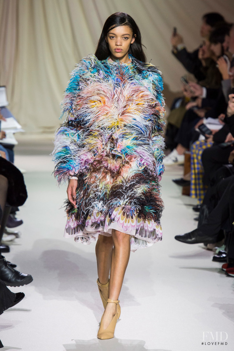 Kukua Williams featured in  the Mary Katrantzou fashion show for Autumn/Winter 2019