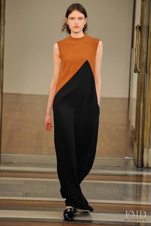 Simona Puidokaite featured in  the Jasper Conran fashion show for Autumn/Winter 2019