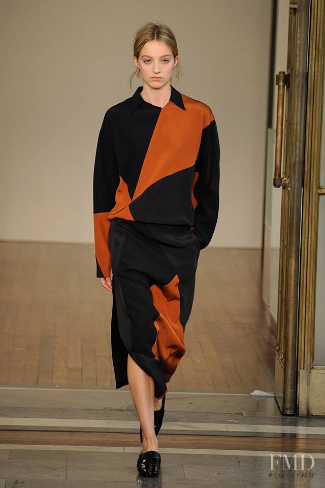 Hebe Flury featured in  the Jasper Conran fashion show for Autumn/Winter 2019