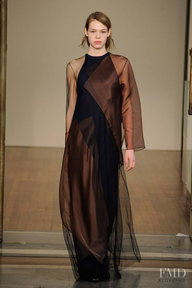 Noemie Gaidies featured in  the Jasper Conran fashion show for Autumn/Winter 2019