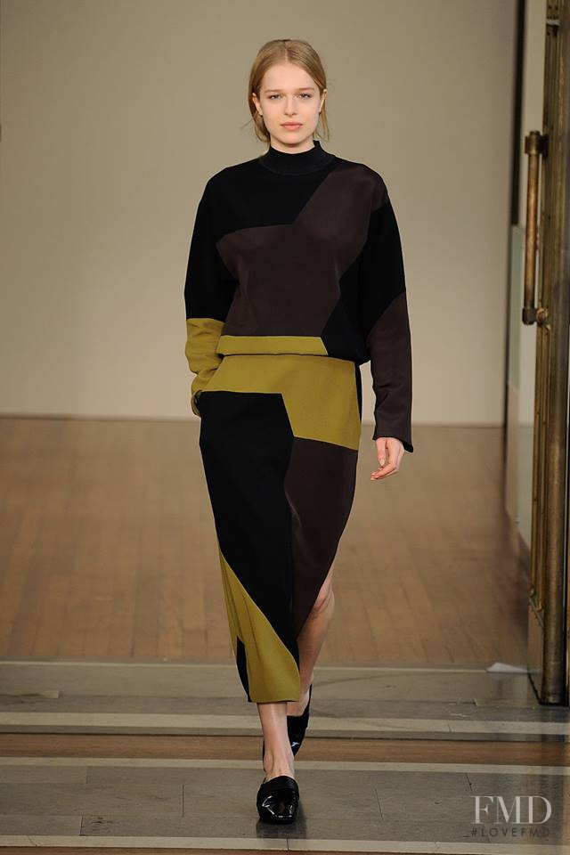 Emily Unkles featured in  the Jasper Conran fashion show for Autumn/Winter 2019