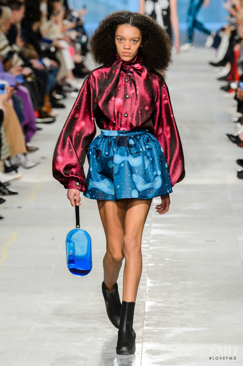 Kukua Williams featured in  the Christopher Kane fashion show for Autumn/Winter 2019